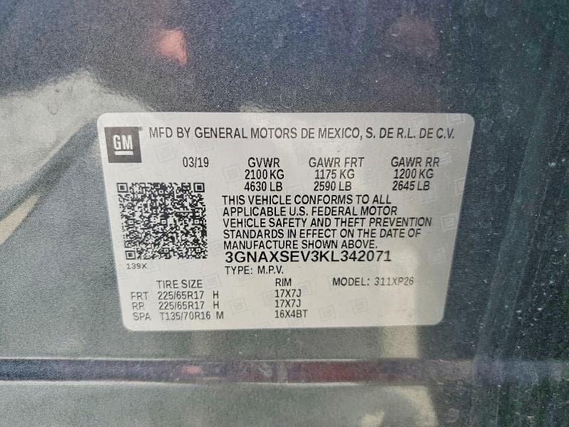2019 CHEVROLET EQUINOX LS 13