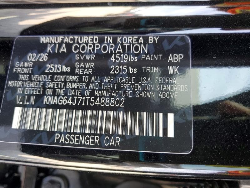 2026 KIA K5 GT LINE 13