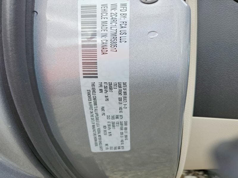 2021 CHRYSLER PACIFICA HYBRID TOURING L 14