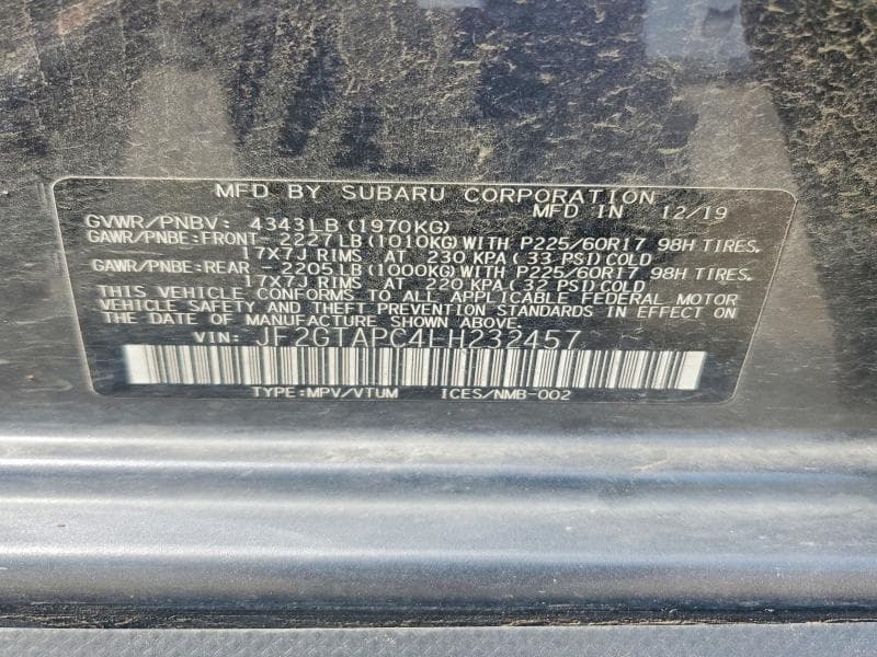 2020 SUBARU CROSSTREK PREMIUM 13
