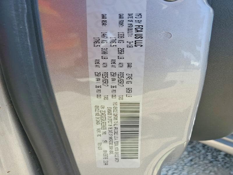 2018 DODGE GRAND CARAVAN GT 13