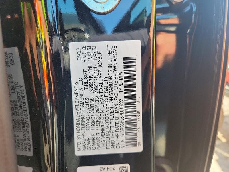 2023 HONDA CR-V SPORT TOURING 13