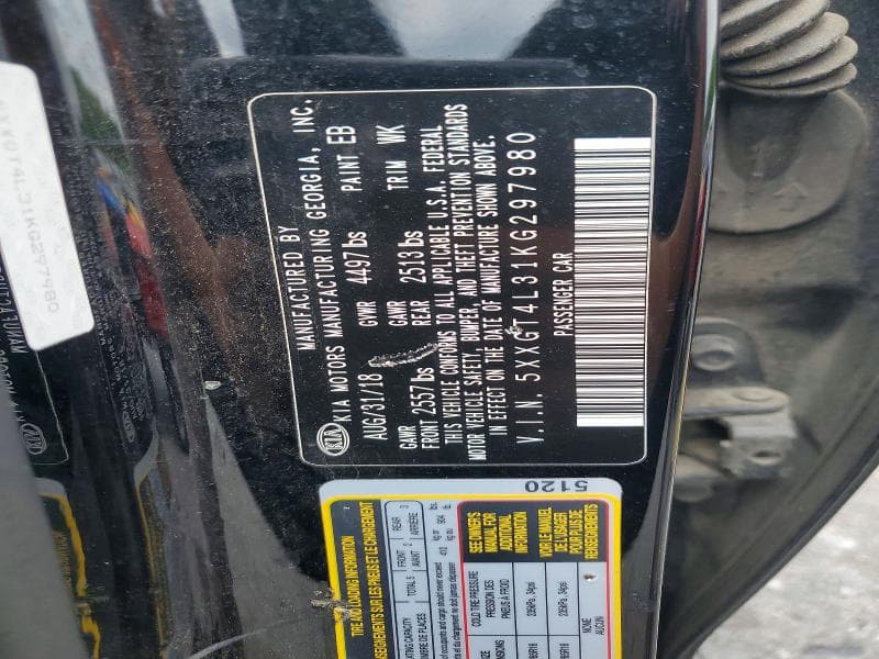 2019 KIA OPTIMA LX LX 12