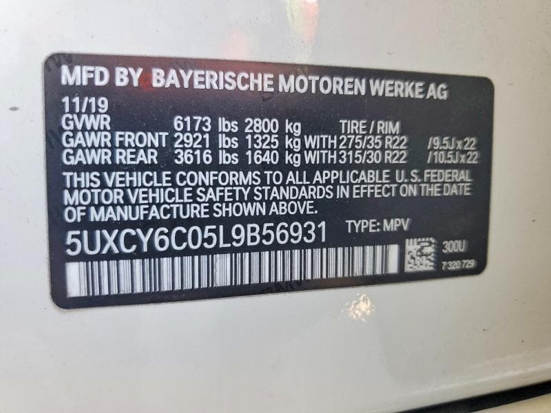 2020 BMW X6 XDRIVE40I 13