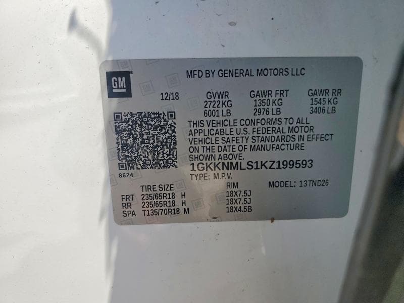 2019 GMC ACADIA SLT-1 SLT-1 12