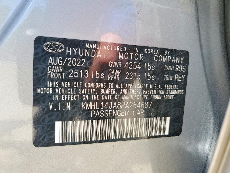 2023 HYUNDAI SONATA SEL SEL 12