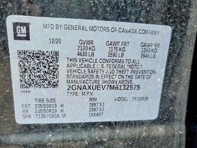 2021 CHEVROLET EQUINOX LT LT 13