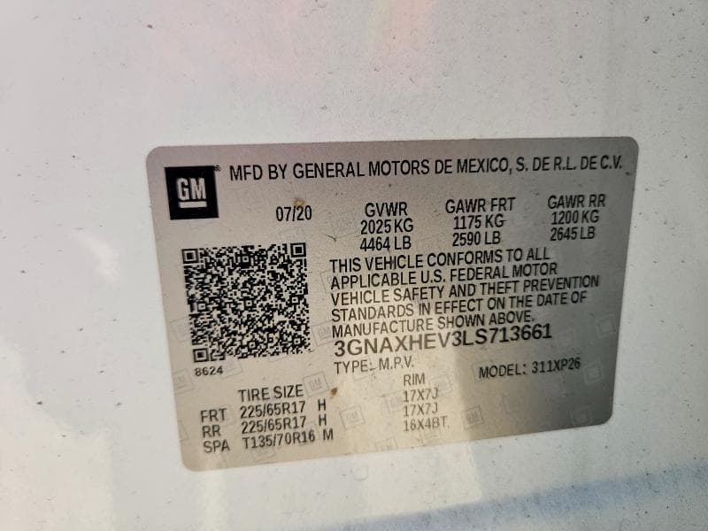 2020 CHEVROLET EQUINOX LS 13