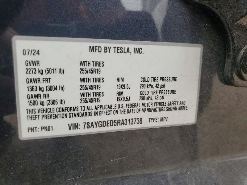 2024 TESLA MODEL Y 12