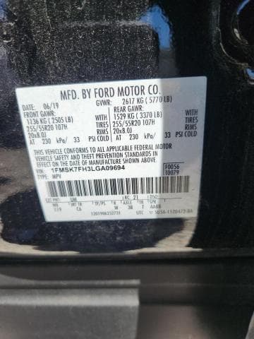 2020 FORD EXPLORER LIMITED LIMITED 14