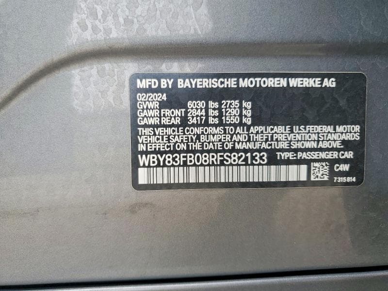 2024 BMW I4 XDRIVE 40 12
