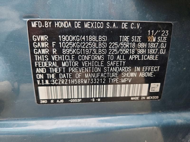 2024 HONDA HR-V SPORT SPORT 13