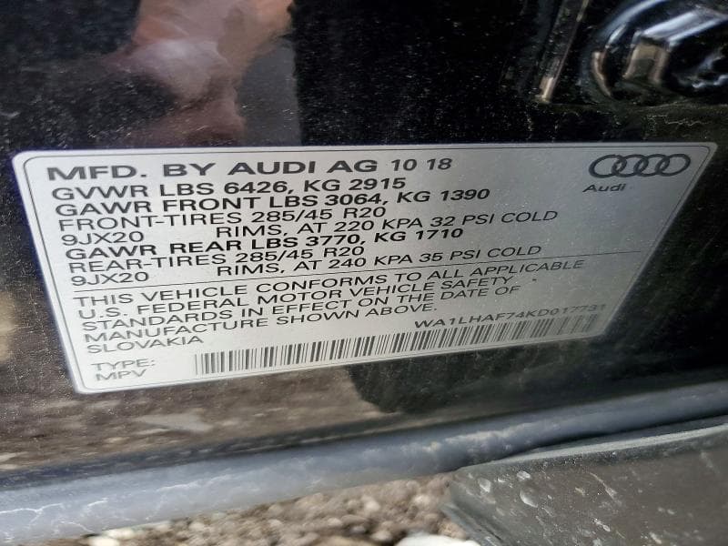 2019 AUDI Q7 PREMIUM PLUS PREMIUM PLUS 13
