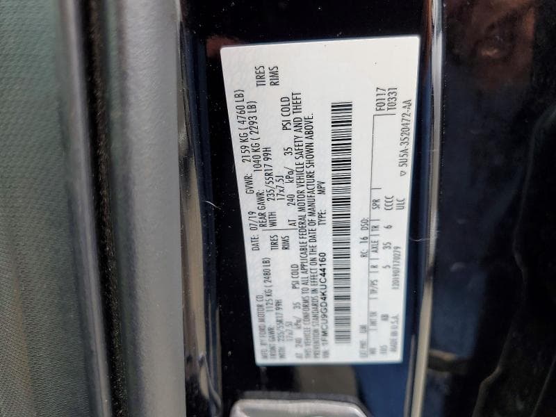 2019 FORD ESCAPE SE 14