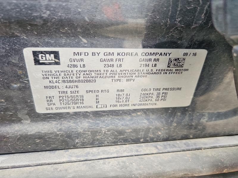 2017 BUICK ENCORE PREFERRED II 13
