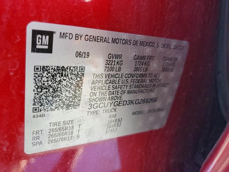 2019 CHEVROLET SILVERADO K1500 LTZ K1500 LTZ 12