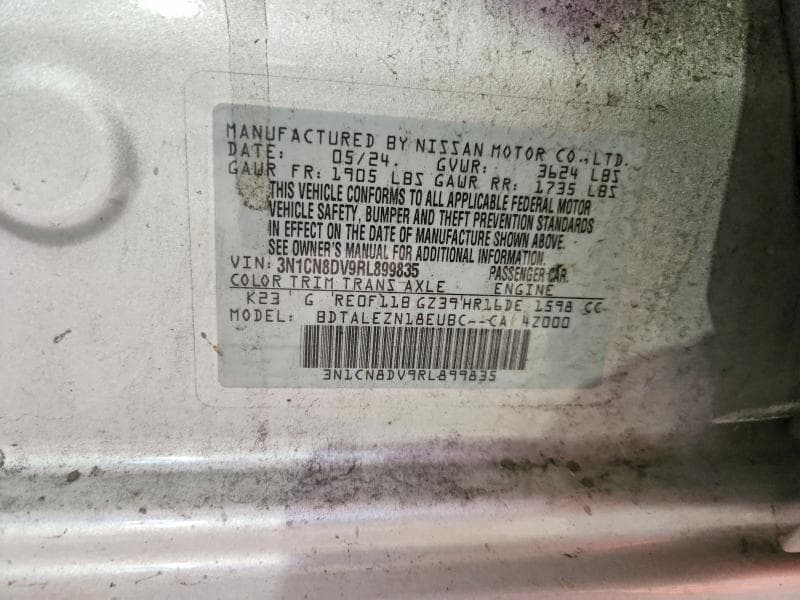 2024 NISSAN VERSA S 13