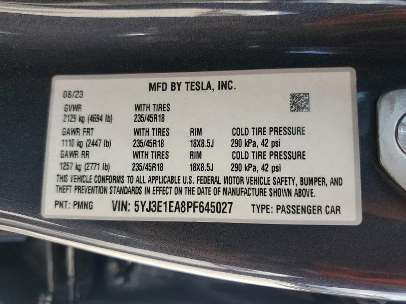 2023 TESLA MODEL 3 13
