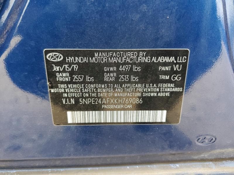 2019 HYUNDAI SONATA SE SE 13