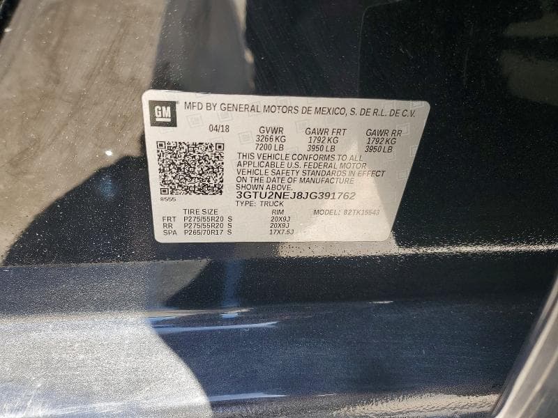2018 GMC SIERRA K1500 SLT K1500 SLT 12