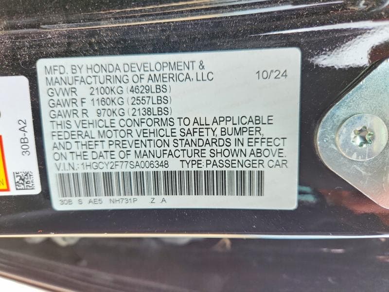 2025 HONDA ACCORD HYBRID SPORT-L HYBRID SPORT-L 12
