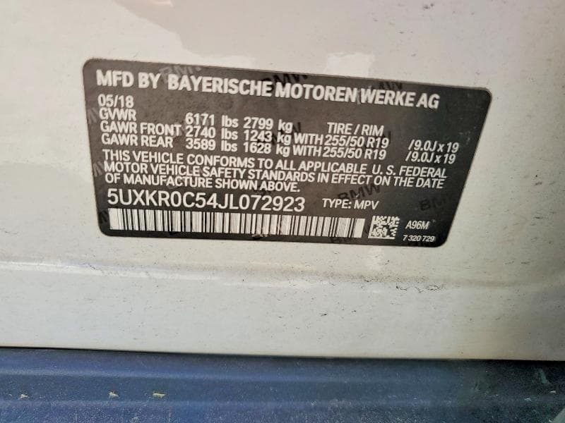 2018 BMW X5 XDRIVE35I XDRIVE35I 14