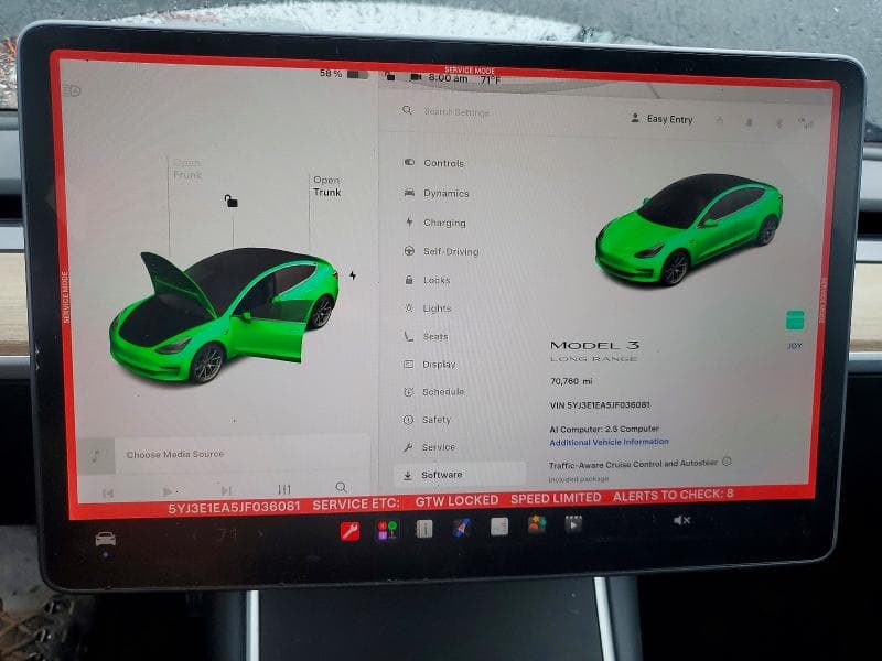 2018 TESLA MODEL 3 9