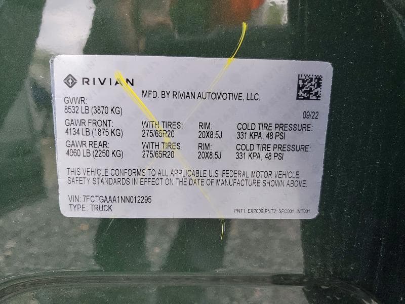 2022 RIVIAN R1T ADVENTURE 13