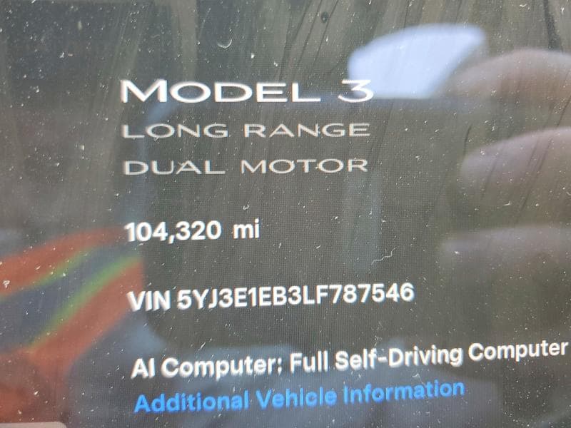2020 TESLA MODEL 3 9