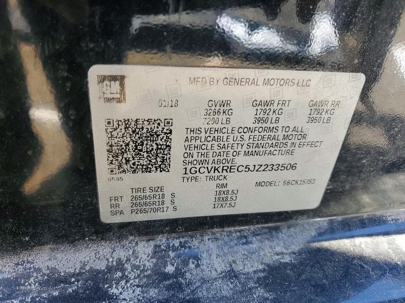 2018 CHEVROLET SILVERADO K1500 LT 12