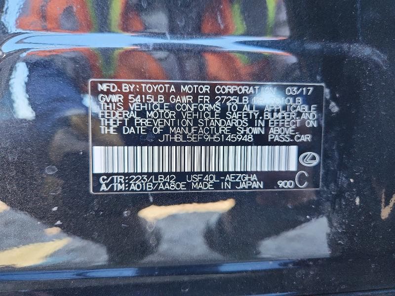 2017 LEXUS LS 460 460 12