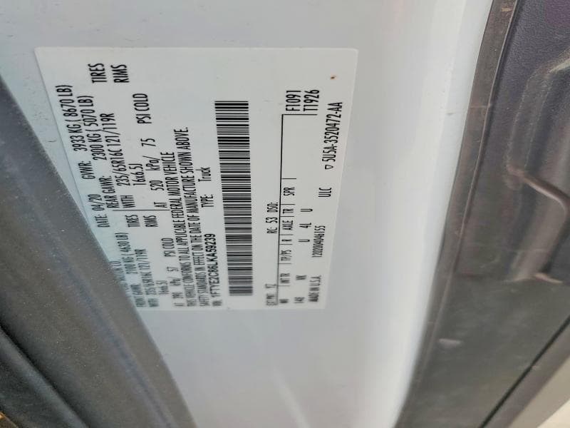 2020 FORD TRANSIT T-150 13