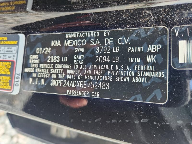 2024 KIA FORTE LXS 13