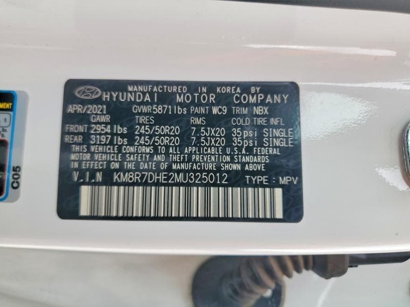2021 HYUNDAI PALISADE CALLIGRAPHY CALLIGRAPHY 14