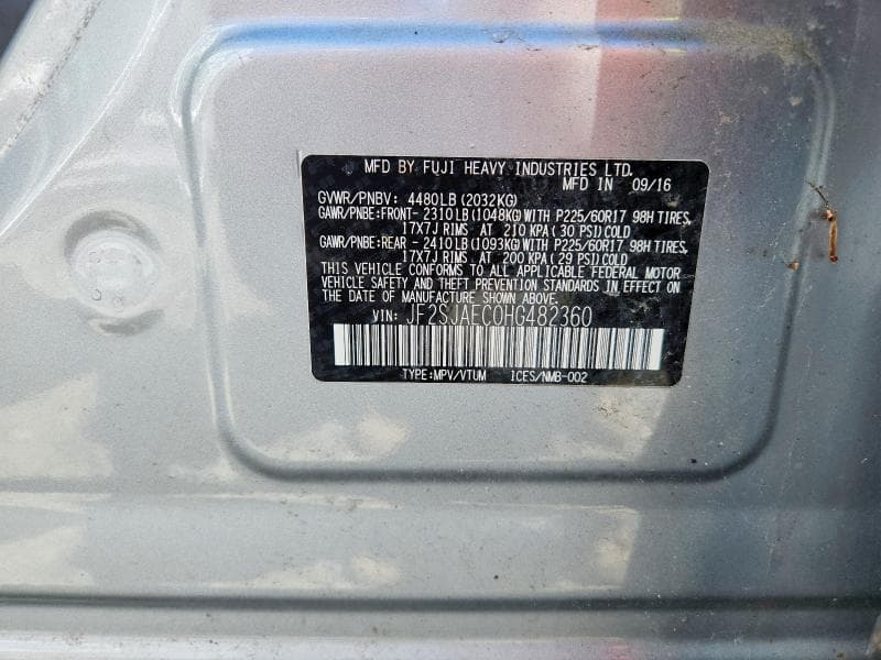 2017 SUBARU FORESTER 2.5I PREMIUM 14