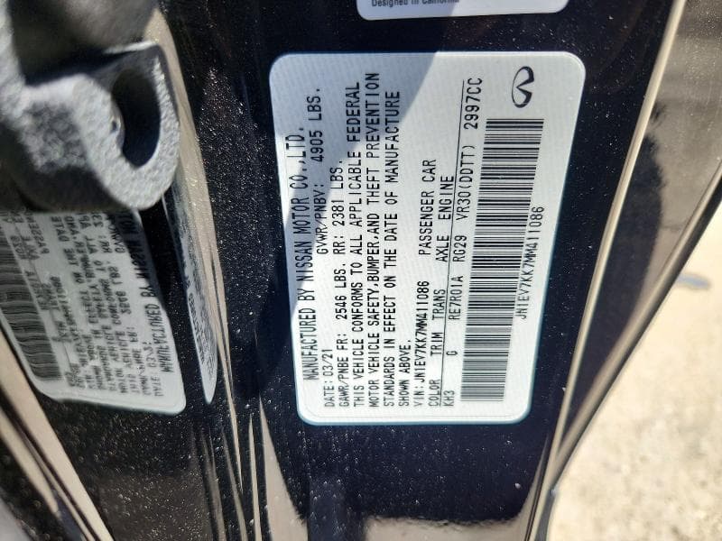 2021 INFINITI Q60 LUXE 12
