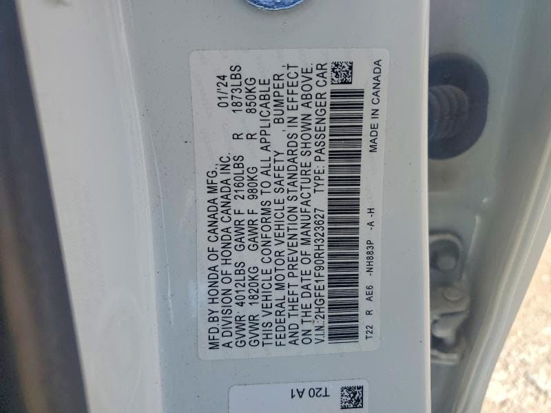 2024 HONDA CIVIC TOURING 12