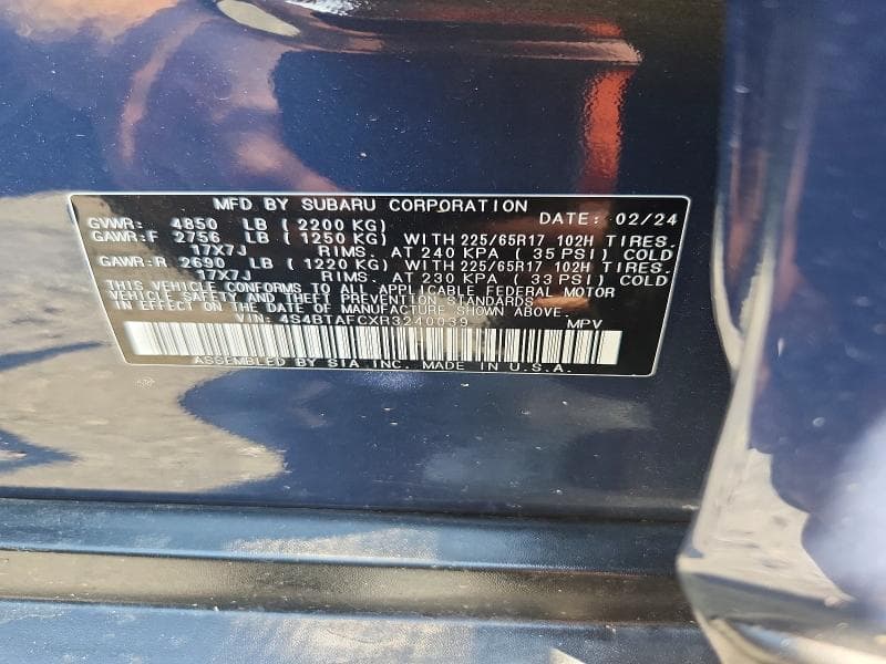 2024 SUBARU OUTBACK PREMIUM PREMIUM 12