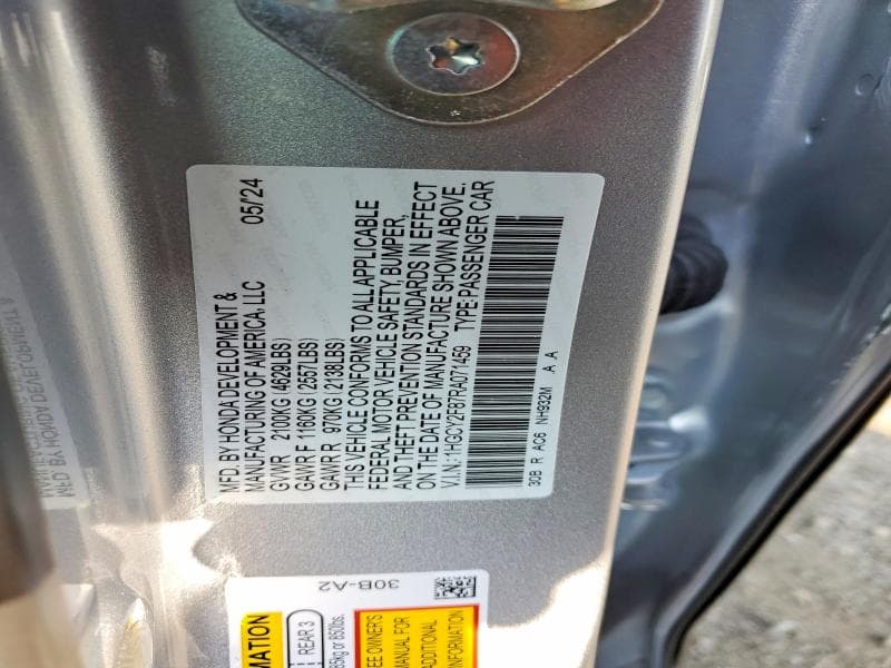 2024 HONDA ACCORD TOURING HYBRID TOURING HYBRID 12