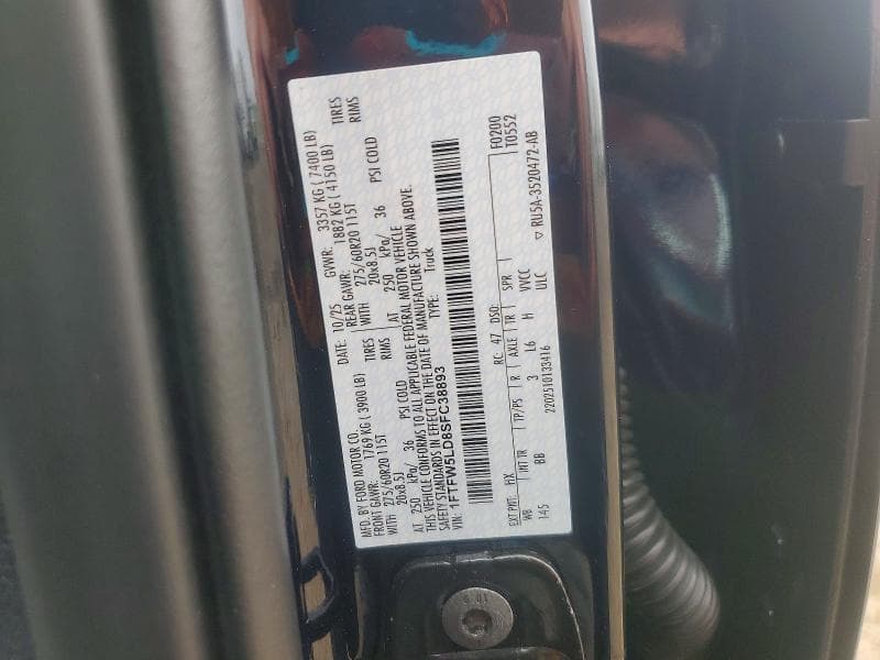 2025 FORD F150 LARIAT 12