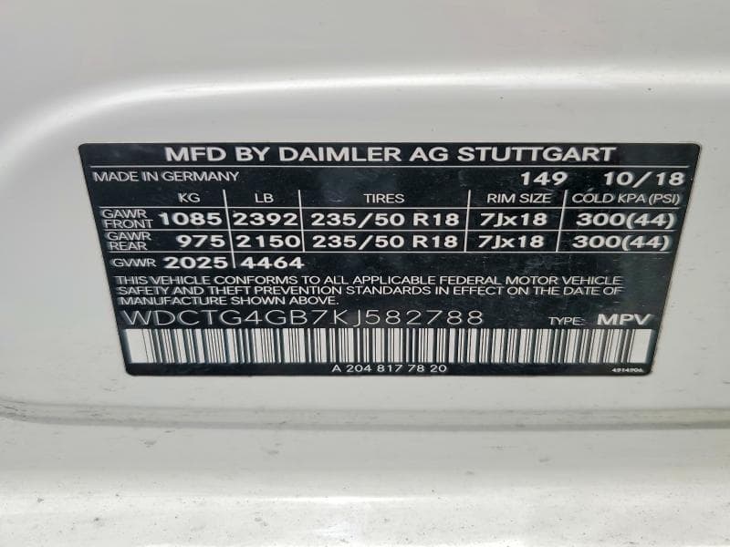 2019 MERCEDES-BENZ GLA 250 4MATIC 250 4MATIC 13