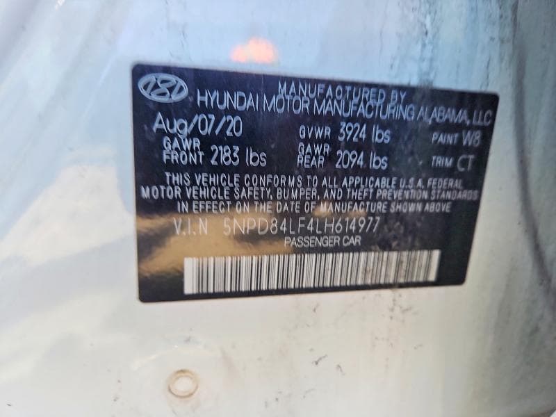 2020 HYUNDAI ELANTRA SEL 12