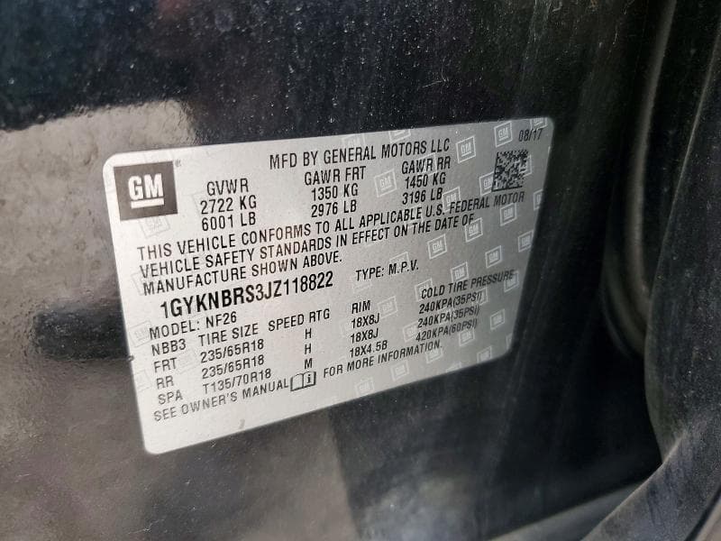 2018 CADILLAC XT5 13