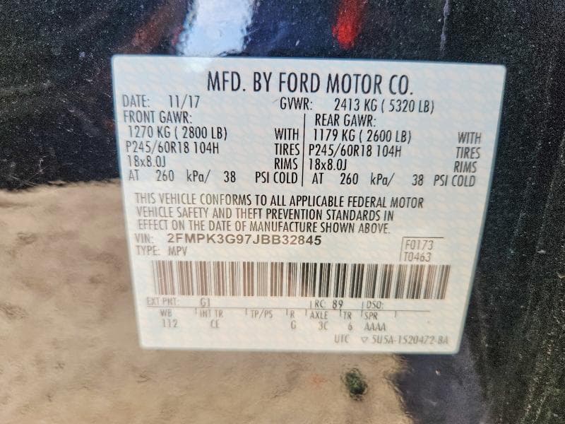 2018 FORD EDGE SE 14