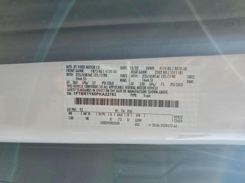 2023 FORD TRANSIT T-250 13