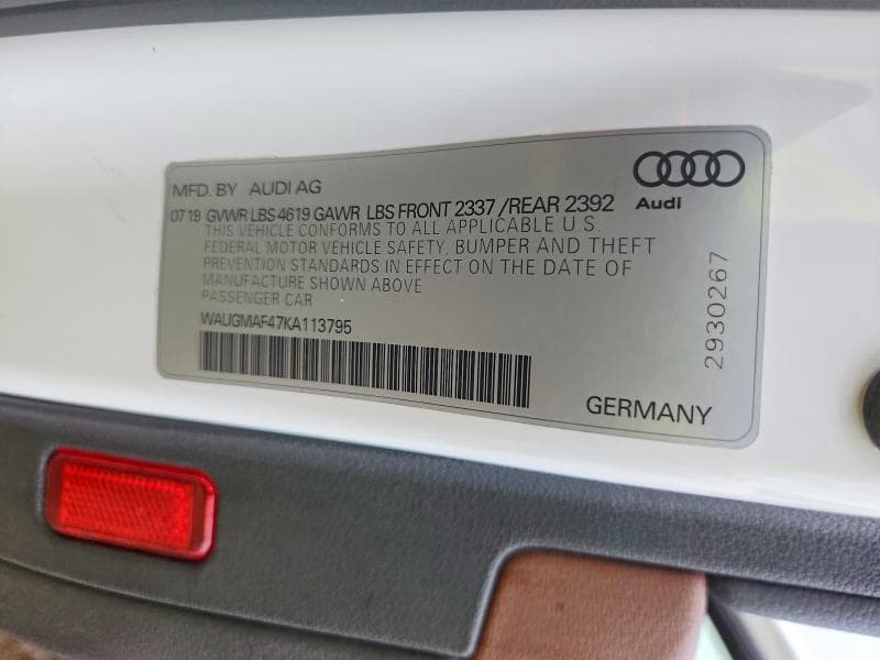 2019 AUDI A4 PREMIUM 13