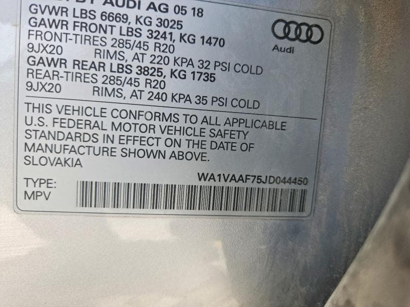 2018 AUDI Q7 PRESTIGE 13