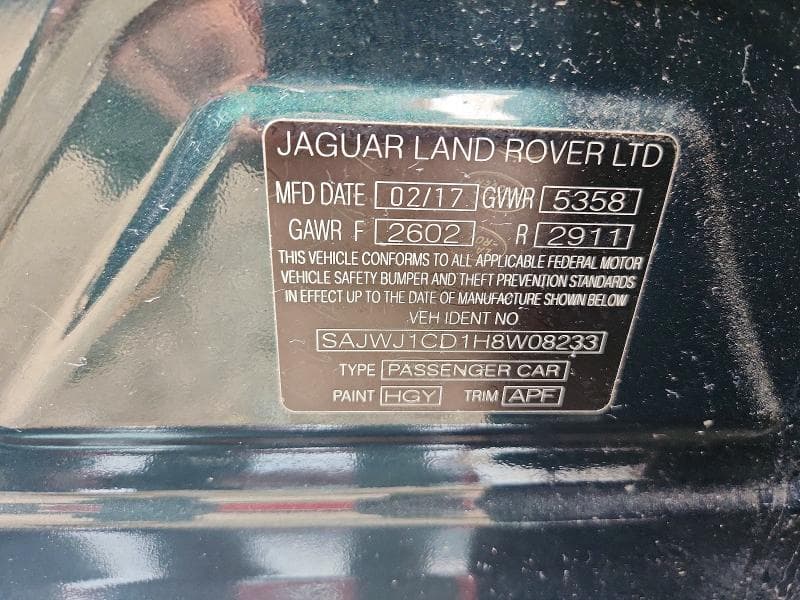 2017 JAGUAR XJ 12