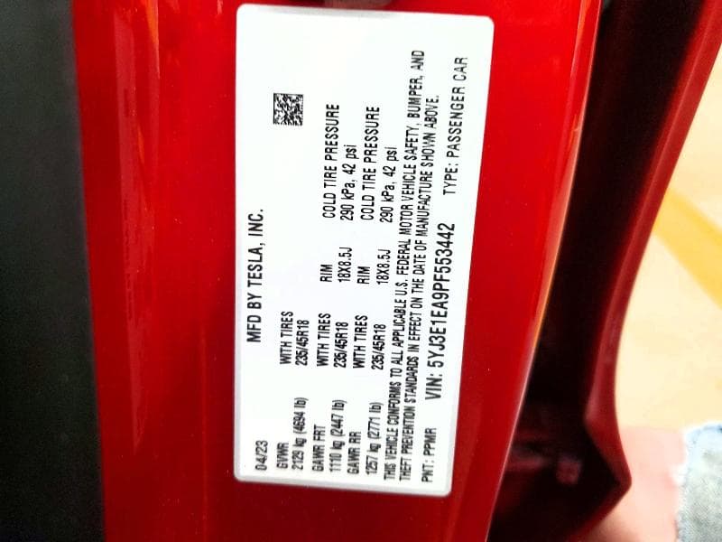 2023 TESLA MODEL 3 12