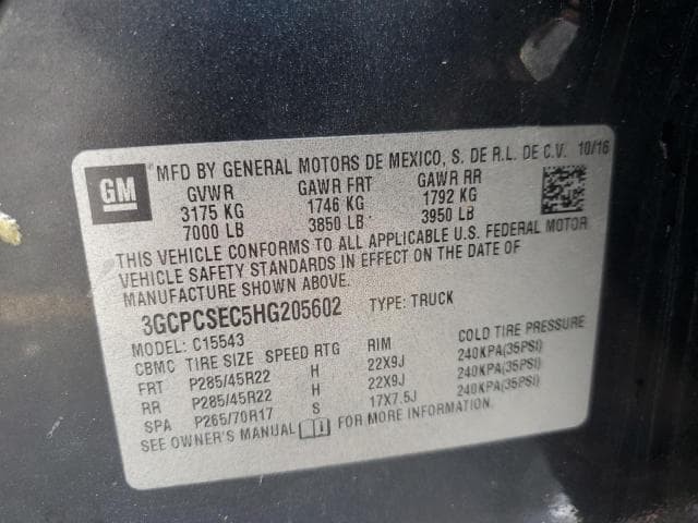 2017 CHEVROLET 1500 12